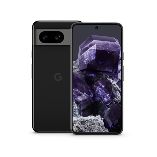 Google Pixel 8 – Android-Smartphone ohne SIM-Lock mit leistungsstarker Pixel-Kamera, 24 Stunden Akkulaufzeit und leistungsstarken Sicherheitsfunktionen – Obsidian, 128GB von Google