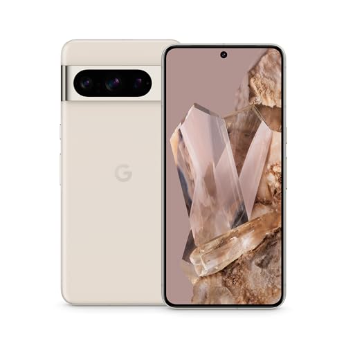 Google Pixel 8 Pro – Android Smartphone ohne SIM-Lock mit Teleobjektiv, langer Akkulaufzeit und Super Actua Display – Porcelain, 128GB von Google