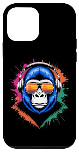 Monkey DJ Kopfhörer & Sonnenbrille Gorilla Affe Hülle für iPhone 12 mini von Gorilla DJ Kopfhörer & Sonnenbrille Affe Monkey