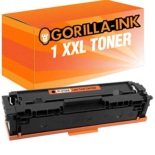 Gorilla-Ink 1 Toner-Patrone XXL für HP CF530A Black Color Laserjet Pro MFP M180 FNDW MFP M180 N MFP M180 Series MFP M181 FW von Gorilla-Ink