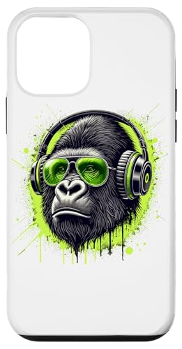 Hülle für iPhone 12 mini Radioaktiv Kopfhörer Sonnenbrille Gorilla Gorillas von Gorilla Lover Gifts