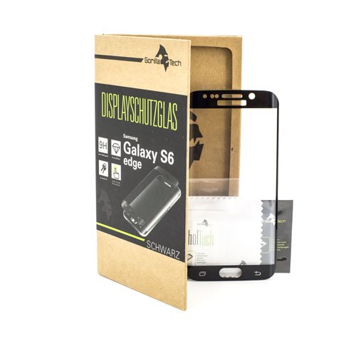 GorillaTech Samsung Galaxy S6 Edge Displayschutzglas-Schwarz von Gorilla Tech
