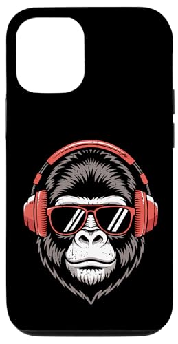 Gorilla Music Lover Kopfhörer Sonnenbrille Jungen Mädchen Kinder Hülle für iPhone 12/12 Pro von GorillaAxis1