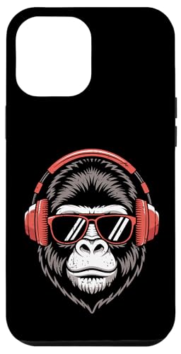 Gorilla Music Lover Kopfhörer Sonnenbrille Jungen Mädchen Kinder Hülle für iPhone 12 Pro Max von GorillaAxis1