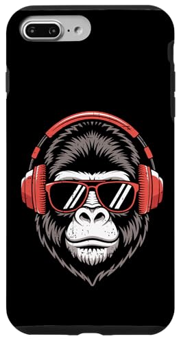 Gorilla Music Lover Kopfhörer Sonnenbrille Jungen Mädchen Kinder Hülle für iPhone 7 Plus/8 Plus von GorillaAxis1