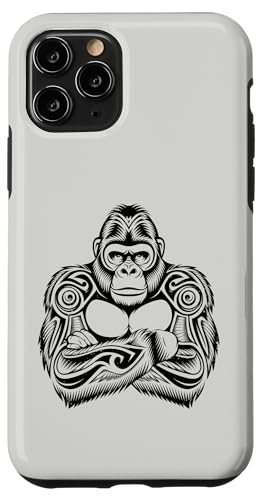 Gorilla Tribal Zoo Tagesausflug Wildlife Jungen Mädchen Kinder Hülle für iPhone 11 Pro von GorillaAxis1