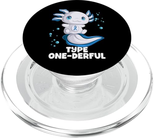 Axolotl Typ 1 Diabetes-Bewusstseins-Typ Onederful T1D PopSockets PopGrip für MagSafe von GoshWow