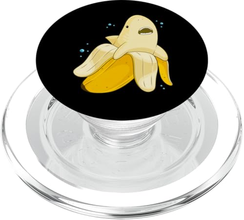 Bananenhai Lustiges Sharknana Beach Pun Megalanana Kawaii PopSockets PopGrip für MagSafe von GoshWow