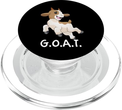 G.O.A.T Greatest Of All Time Epic lustige Kawaii-Ziege PopSockets PopGrip für MagSafe von GoshWow