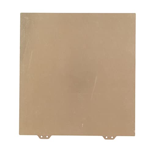 Bauplatte für 3D-Drucker, Magnetisches, Flexibles PEI-Heizbett, 265 X 250 Mm, Goldgepulverte Federstahlplatte für Vyper-Reparaturersatz (Goldene Stahlplatte) von Goshyda