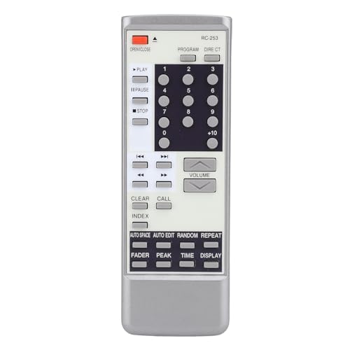 Ersatz-RC-253-Fernbedienung, Nur für DCD1560, DCD1450AR, DCD1500, DCD520, DCD685, DCD800, DCD810, DCD2560, CDDCDS10, Database Stereo-CD-Player Ersatz-RC-253-Fernbedienung, Nur für DCD1560, DCD1450AR, DCD1500, DCD520, DCD685, DCD800, DCD810, DCD2560, CDDCDS10, Database Stereo-CD-Player von Goshyda