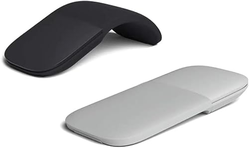 Goshyda Faltbare -Maus, Arc Touch-Maus, Leises, Ultradünnes, Ergonomisches Design für Computer (Black) von Goshyda