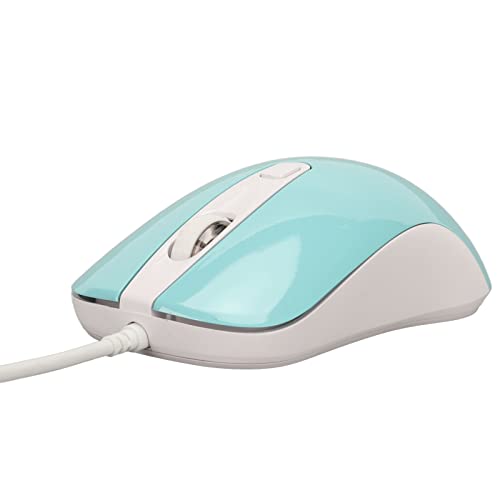 Goshyda Kabelgebundene Gaming-Maus 3500 DPI mit RGB-Hintergrundbeleuchtung, Ergonomisches Design, Hohe Genauigkeit, Plug-and-Play für Computerspiele (Blue) von Goshyda