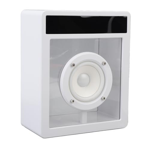 Goshyda Lyrics Umgebungslicht-Lautsprecher, 360-Grad-Surround-Sound, Tragbarer Bluetooth-Lautsprecher mit Buntem Licht, 10 W, Multifunktionaler Miniatur-Stereo-Lautsprecher für Party, von Goshyda