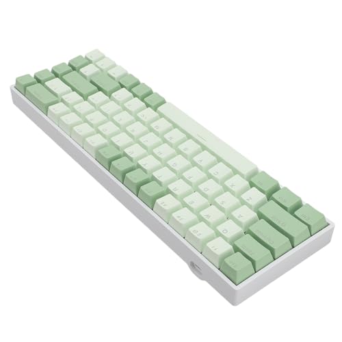 Goshyda Mechanische Tastatur mit 68 Tasten, Tri-Mode-Tastatur mit 68 Tasten, RGB, Dynamische Hintergrundbeleuchtung, Energieeffizient, Eingebauter 3000-mAh-Lithium-Akku, mit USB-Adapter, von Goshyda