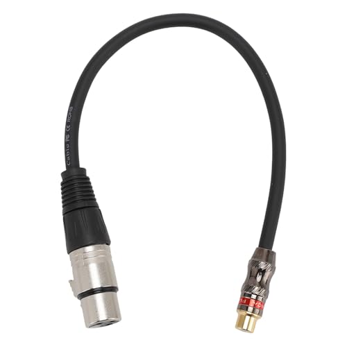 Goshyda XLR Female to AV Female Kabel, 6 Mm PVC -Jacke, XLR AV -Adapterkabel für Mixer -Mikrofonverstärker, Aufnahmegerät, Lautsprecher, 30 Cm von Goshyda