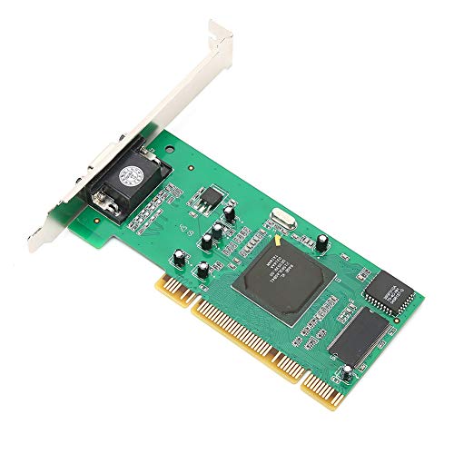 Goshyda Grafikkarte VGA PCI 8MB 32Bit, Desktop-Computerzubehör, Multi-Display für ATI Rage XL, VOD-Song-System von Goshyda