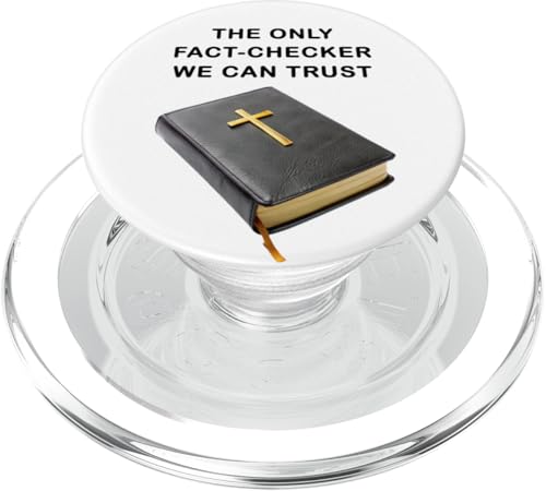 Holy Bible, The Only Fact-Checker We Can Trust – Christian PopSockets PopGrip für MagSafe von Gospel of Salvation Christian Faith Evangelism