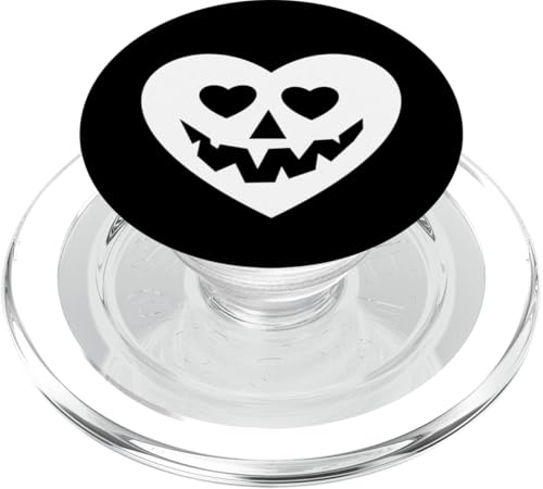 Halloween Gothic Valentinstag Gruseliges Herz Gruseliges Weiß Gothic PopSockets PopGrip für MagSafe von Gossip Rag