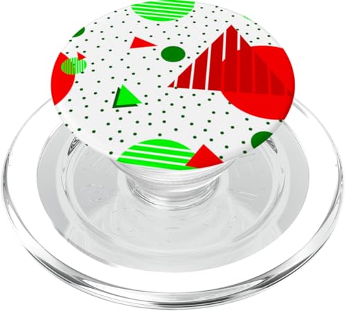 Vintage abstrakte minimalistische Weihnachten Memphis Geometrische Weihnachten PopSockets PopGrip für MagSafe von Gossip Rag