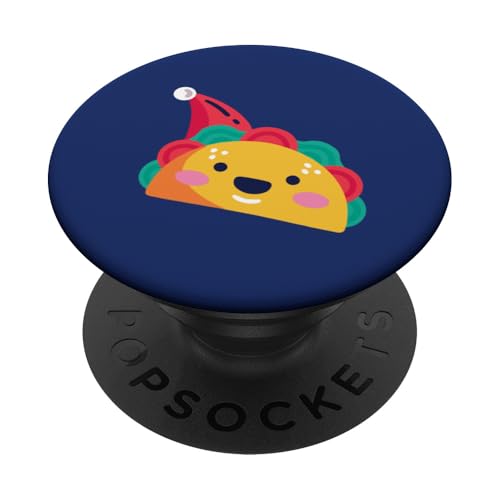 hässlicher Weihnachts-Taco Santa Lustiges mexikanisches Weihnachtsessen Latino PopSockets Klebender PopGrip von Gossip Rag