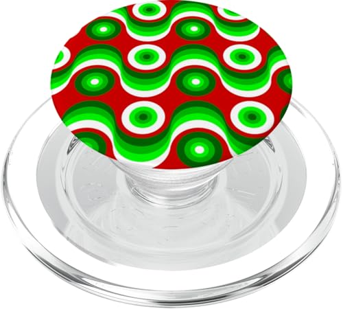 ugly christmas mod groovy red green 1960er 1970 retro vintage PopSockets PopGrip für MagSafe von Gossip Rag