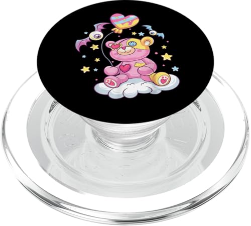 Gothic Pastell Teddybär PopSockets PopGrip für MagSafe von Goth Creepy Voodoo Grufti