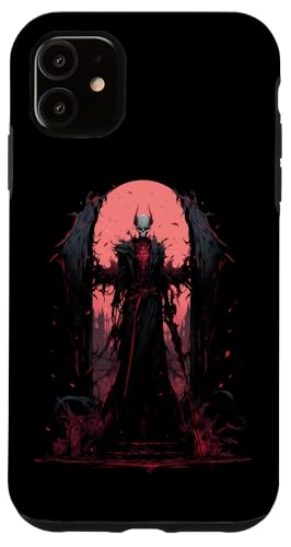 Hülle für iPhone 11 Satanischer Schädel Gruseliger Gothic Skelett Horror von Goth Totenkopf Okkultes Geschenk Satanisch