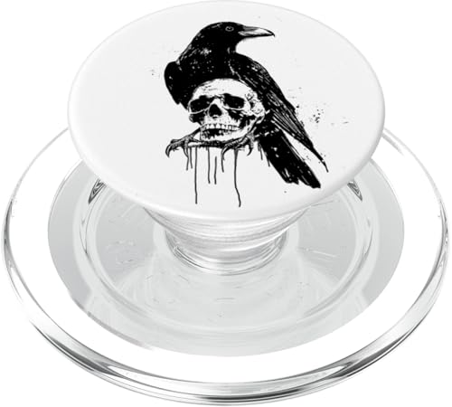 Goth Raven Alt Grunge Gothic Aesthetic Emo Aesthetic Crow PopSockets PopGrip für MagSafe von Goth and Emo Aesthetic Designs