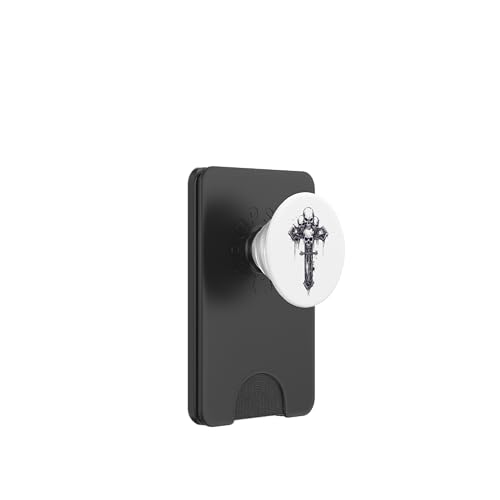 Gothic Aesthetic Grunge Cross Gothic Emo PopSockets PopWallet für MagSafe von Goth and Emo Aesthetic Designs