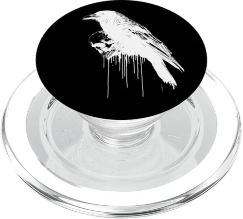 Grunge Raven Gothic Aesthetic Emo Aesthetic Crow PopSockets PopGrip für MagSafe von Goth and Emo Aesthetic Designs