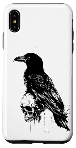 Hülle für iPhone XS Max Grunge Raven Gothic Aesthetic Emo Aesthetic Crow von Goth and Emo Aesthetic Designs