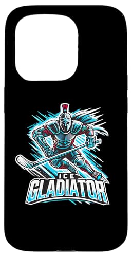 Hülle für iPhone 15 Pro Eishockey Eisgladiator Lustiger Sport von Gotham Threads Official