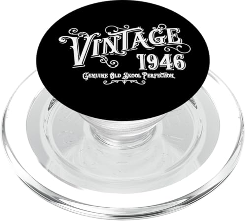 1946 Vintage Geburtstag Alter Geburtsjahr PopSockets PopGrip für MagSafe von Gotham Threads