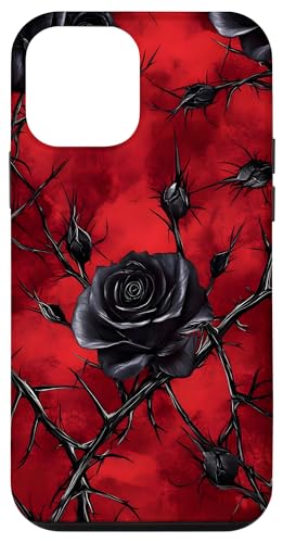 Schwarze Rosen und Dornen Hülle für iPhone 12 mini von Gothic Designs by Dennex