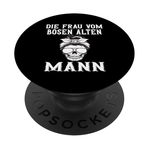 Frau vom bösen alten Mann Böse alte Frau Halloween Party PopSockets Klebender PopGrip von Gothic Halloween Kostüm Damen Bikerin Rockerin