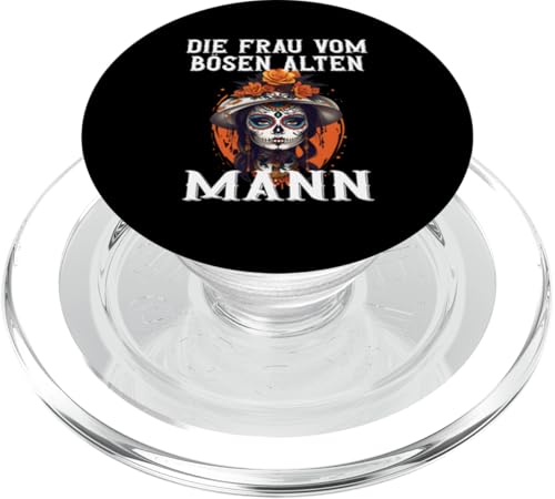 Frau vom bösen alten Mann Böse alte Frau Halloween Party PopSockets PopGrip für MagSafe von Gothic Halloween Kostüm Damen Bikerin Rockerin