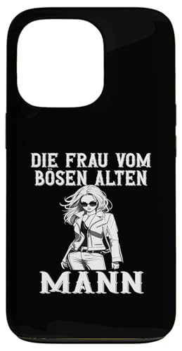 Hülle für iPhone 13 Pro Frau vom bösen alten Mann Böse alte Frau Halloween Party von Gothic Halloween Kostüm Damen Bikerin Rockerin