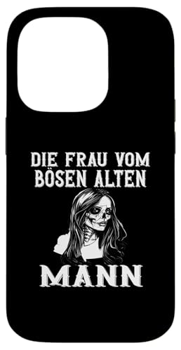 Hülle für iPhone 14 Pro Frau vom bösen alten Mann Böse alte Frau Halloween Party von Gothic Halloween Kostüm Damen Bikerin Rockerin