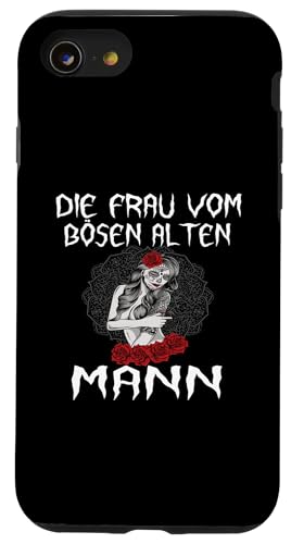 Hülle für iPhone SE (2020) / 7 / 8 Frau vom bösen alten Mann Böse alte Frau Halloween Party von Gothic Halloween Kostüm Damen Bikerin Rockerin