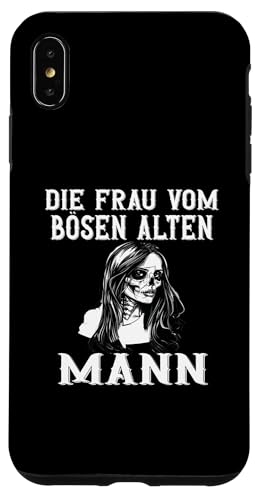 Hülle für iPhone XS Max Frau vom bösen alten Mann Böse alte Frau Halloween Party von Gothic Halloween Kostüm Damen Bikerin Rockerin