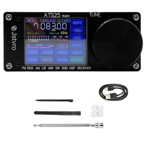 Gotoger ATS25 Max Si4732 Allband-Radioempfänger FM RDS AM LW MW SW SSB -Empfänger mit 2,4-Touchscreen von Gotoger