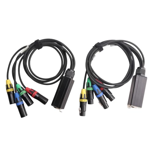 Goufride 1 Paar XLR-Auf-RJ45-Netzwerk-Extender, 3-Polig, Multi-Netzwerk-Stage, XLR-Stecker und Buchse, Kabel Stage Audio RJ45 von Goufride