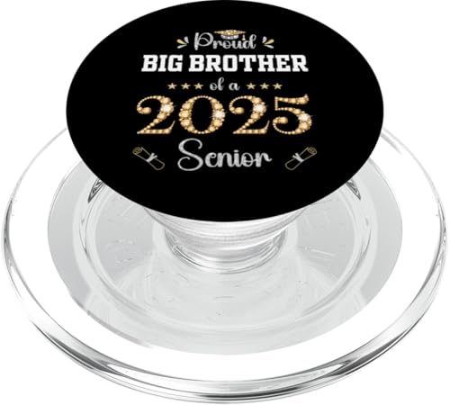 Stolzer großer Bruder eines Hochschulabschlusses 2025 PopSockets PopGrip für MagSafe von Graduation 2025 Matching Family Grad Party