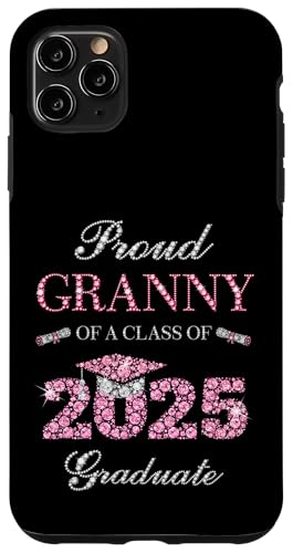 Hülle für iPhone 11 Pro Max Stolze Oma eines Absolventen der Klasse 2025 von Graduation Party 2025 Family Matching Pink