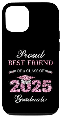 Stolzer bester Freund eines Absolventen der Klasse 2025 Hülle für iPhone 12/12 Pro von Graduation Party 2025 Family Matching Pink