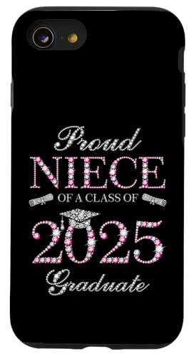 Hülle für iPhone SE (2020) / 7 / 8 Stolze Nichte eines Absolventen der Klasse 2025 von Graduation Party Family Matching Senior 2025