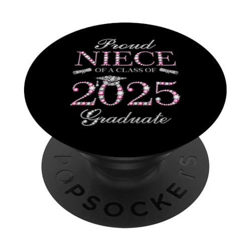 Stolze Nichte eines Absolventen der Klasse 2025 PopSockets Klebender PopGrip von Graduation Party Family Matching Senior 2025