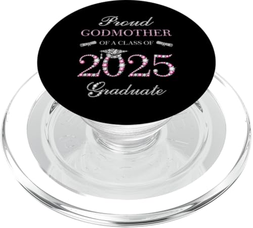 Stolze Patentante eines Absolventen der Klasse 2025 PopSockets PopGrip für MagSafe von Graduation Party Family Matching Senior 2025