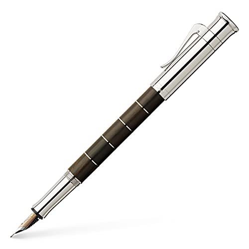 Graf von FABER-CASTELL 145801 - Füllfederhalter Classic Anello Grenadill, Federbreite F von Graf von Faber-Castell